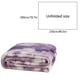 thumbnail image 3 of Manta de forro polar de franela 230x200cm - manta escandinava con estampado suave con cordón • Marrón morado, naranja azul verde • Decoración de oficina, 3 of 6