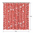 thumbnail image 5 of Floral Shower Curtain Watercolor Botanical Bathroom Decor Rustic Flower Design Fabric Bath Curtain for Tub Country Style Home Accessories with Hooks，36x72in, 5 of 5