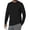 Black, variant on GrmtClth Mens Versatile Solid Crew Neck Long Sleeve Basic Tops, Relax Fit All Occasion Daily Athletic Layering Pullover Shirts White S