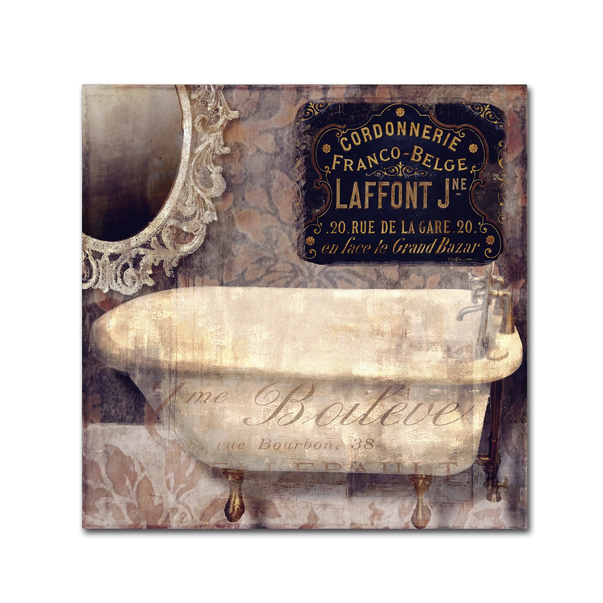 Trademark Fine Art "Le Bain Paris I" Canvas Art by Color Bakery