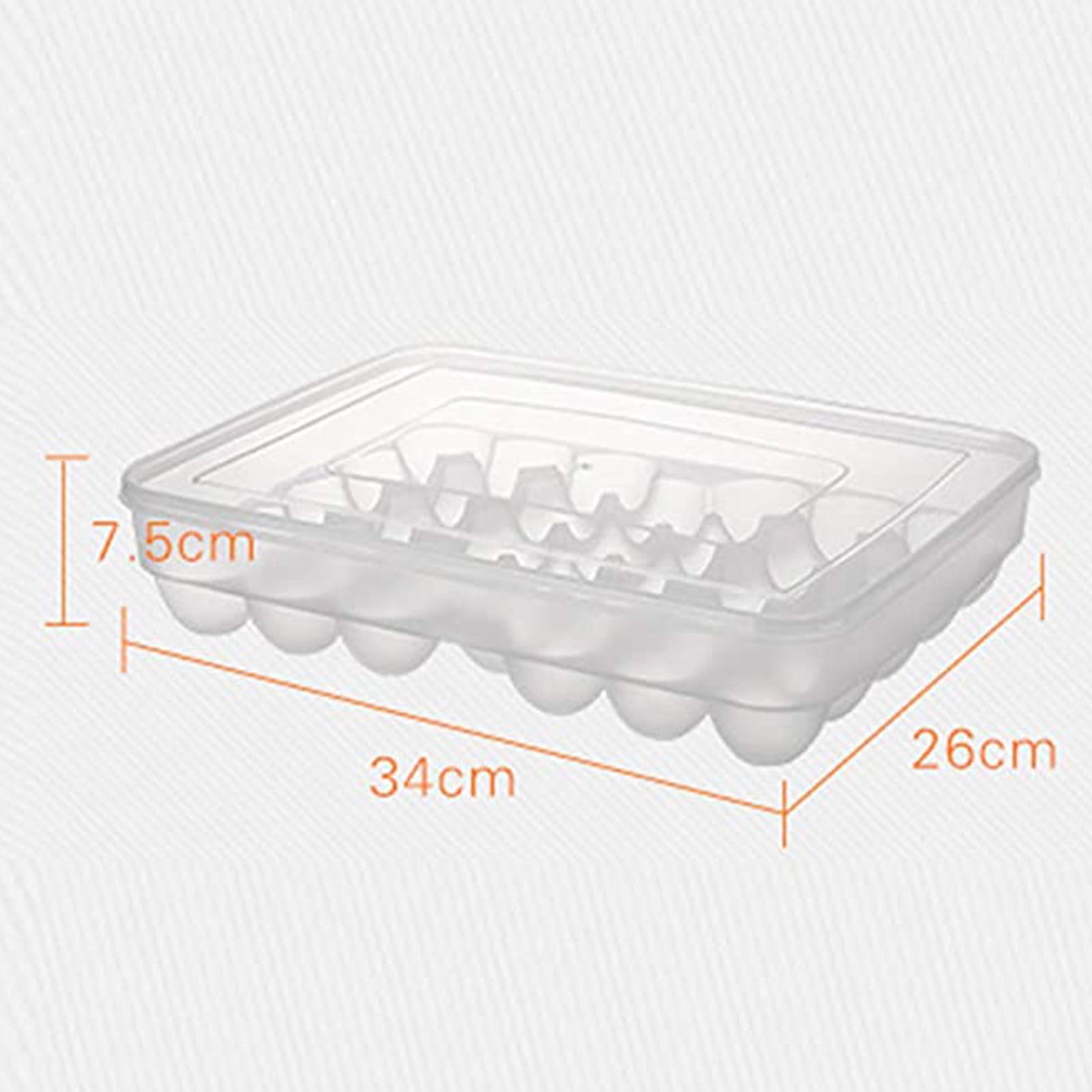 Ayyufe 34 Grid Egg Storage Box Food Container Egg Refrigerator Storage Box Household Kitchen Transparent Box Egg Box Shelf