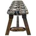 thumbnail image 4 of Homestead Collection Plank Style Bench, Stain & Clear Lacquer Finish, 6 Foot w/ Woodland Upholstery, 4 of 4