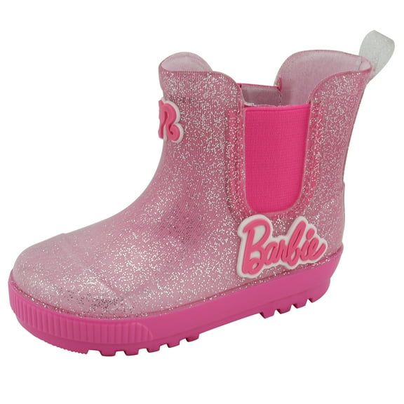 Barbie Toddler Girls' Chelsea Rain Boots - Pink Ombre Glitter, Size 4