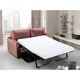 thumbnail image 3 of Uspridefurniture Borland 70'' Velvet Square Arm Sofa Bed,Pink, 3 of 5