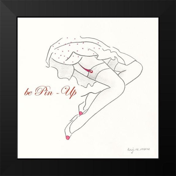 Schneider, Rosy 12x12 Black Modern Framed Museum Art Print Titled - Serie Beine I