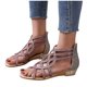 thumbnail image 4 of Verano Mujer Cuñas Punta Abierta Sandalias Transpirables Cremallera Casual Rhinestones Zapatos Wmkox8yii nm2411, 4 of 9