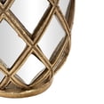 thumbnail image 5 of DecMode Gold and Mirror Glamorous and Coastal Pineapple Table Top Décor with Textured Base, 5"W x 5"L x "15H, Featuring Diamond Glass Cut-Outs, 5 of 15