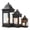 Black, variant on JHY DESIGN Vintage Metal Candle Lanterns Decorative Outdoor Lantern, Set of 3 (Grey)