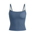 thumbnail image 5 of Resicozy Tank Tops with Built in Bras for Women 2026 Sports Cute Cami Workout Plus Size Camisoles Spaghetti Strap Under Clothes Dark Blue S, 5 of 6