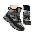 thumbnail image 2 of WhouRiu Big Boy Outdoor Sneakers Winter Lined Thermal Ankle Boots Kids Warm Insulated Athletic Walking Sneakers Black Big Kids7.5, 2 of 8