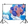 thumbnail image 1 of YUSDECOR 7x5ft Balloon American Flag Photography Backdrops Polyester Photography Props Studio Photo Booth Props, 1 of 3