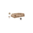 thumbnail image 2 of Meridian Furniture Comfy Tan Faux Leather Modular Sectional, 2 of 11