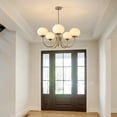 thumbnail image 6 of KCO Lighting 5 Light Mid Century Modern Chandelier Vintage Glass Globe Chandelier for Dining Room, 6 of 6