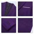thumbnail image 2 of Cloudstyle Men's 2-Piece Suits Slim Fit 1 Button Dress Suit, 2 of 7