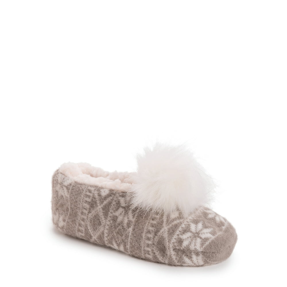 Muk Luks MUK LUKS Women's Pom Ballerina Slippers