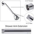 Zenghuiiii Shower Arm Extension Shower Head Extender Water Export Lowers Existing Shower Head