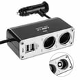thumbnail image 4 of 2 Way Car Cigaret Lighter Power Socket Adapter Plug Dual USB Twin Port Charger, 4 of 6