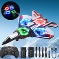 thumbnail image 6 of JoyStone Foam Remote Control Airplane, Jet Fighter RC Plane Stunt Drone Toy with LED Lights & 360° Spin, Easy to Fly RC Glider for Kids Adults, Red, 6 of 10