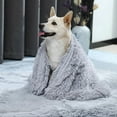 thumbnail image 2 of Long Plush Dog Blanket Warm Fluffy Cat Sleeping Mat Soft Comfortable Pet Bed Cushion for Small Medium Large Dogs Pet Supplies, 2 of 5