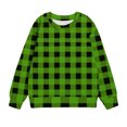 thumbnail image 4 of Mlzmgr Girls Sweatshirts Plaid Toddler Winter Fleece Pullover Tops Long Sleeve Baby Clothes 1- 12 Years, 4 of 5
