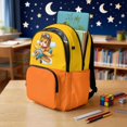 thumbnail image 3 of FKELYI School Backpack for Boys & Girls Schoolbag Lightweight Bookbag with Multi-Pockets Cartoon Tiger Yellow Print Elementary Middle School Student Ages 6-12, 3 of 7