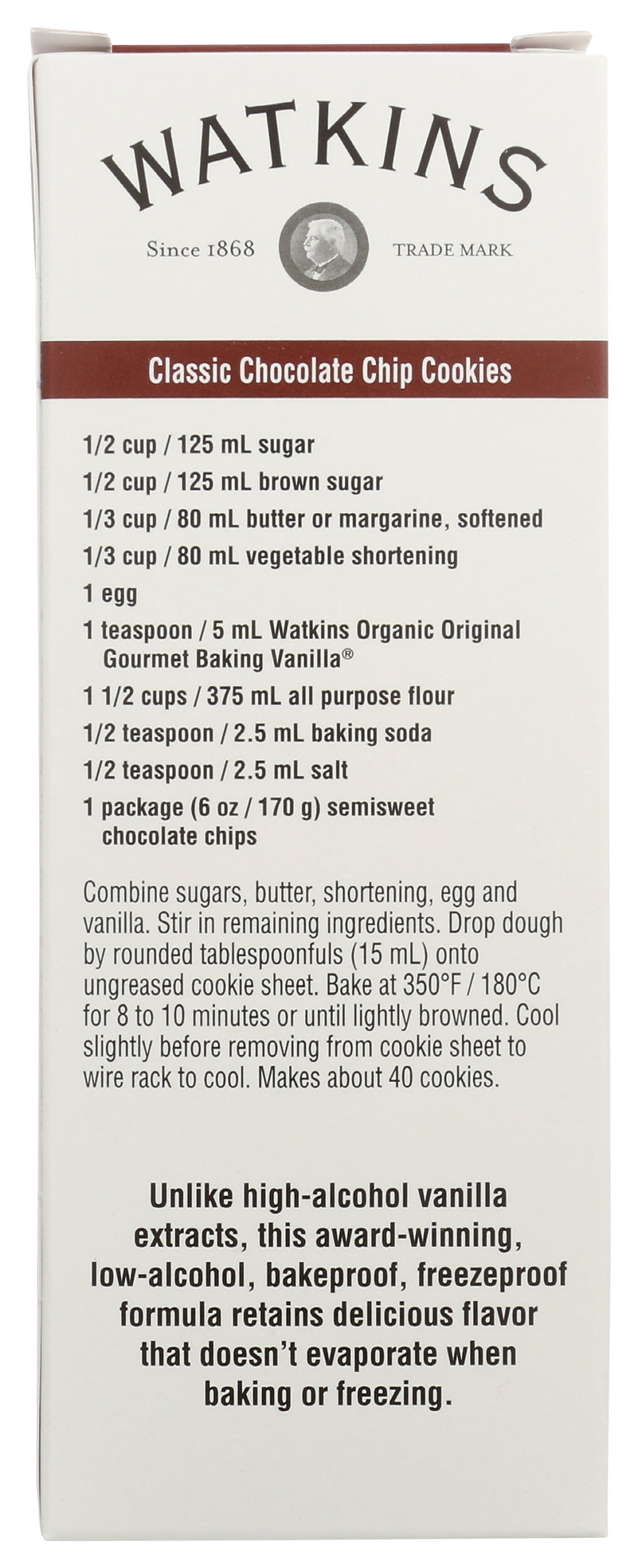 Pack of 12, Watkins Original Organic Baking Vanilla Extract, 2 fl oz