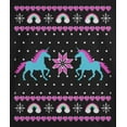 thumbnail image 4 of Old Glory Toddler Unicorn Rainbow Ugly Christmas Sweater Long Sleeve T Shirt, 4 of 6