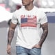 thumbnail image 2 of Playeras Negras Hombre Algodon Camiseta Informal De Verano Con Estampado De Rayas Para Hombre, Camiseta De Manga Corta Con Cuello Vuelto, 2 of 5