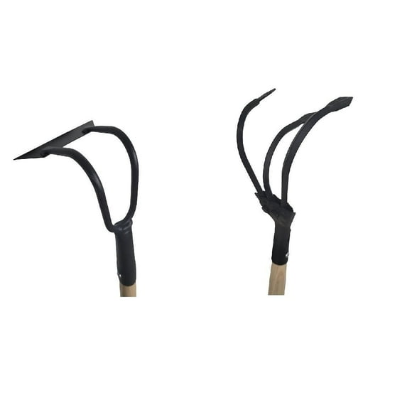 Farm Tuff Dutch Hoe & 3 Prong Cultivator garden tool set