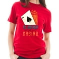 thumbnail image 3 of Big Size I'd Rather Be At The Casino Graphic Design Ring Spun Combed Cotton Short Sleeve Deluxe Jersey T-Shirt - Red XL, 3 of 4