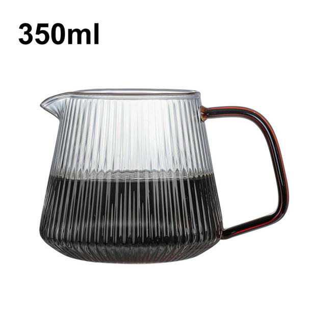 Grandest Birch 350ML/500ML Coffee Pot Vshaped Spout Striped Design