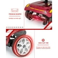 thumbnail image 6 of Foldable 4 Wheel Mobility Scooter for Seniors and Adults with Swivel Seat, Removable Basket, Heavy Duty Frame, Long Range Battery, Red, 6 of 7