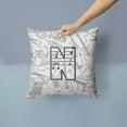 thumbnail image 2 of Monogram Letter Musical Note Fabric Decorative Pillow, 2 of 4