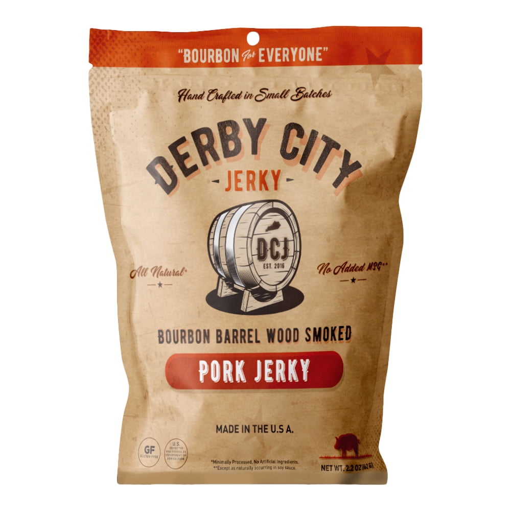 Derby City Bourbon Barrel Wood Smoked Pork Jerky (3 Pack)