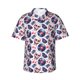 thumbnail image 1 of Balery record rock music Skull Camisas hawaianas de manga corta para hombre, camisas playeras de corte holgado, camisas de vacaciones con botones,Large, 1 of 7