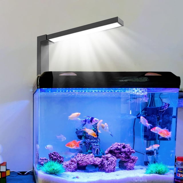 Luz LED para acuario Fernando 5W con 3 ventosas para tanque plantado de agua dulce