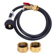 thumbnail image 2 of Manguera De Extensión Del Adaptador De Recarga Del Tanque De Gas, Manguera Adaptadora De Recarga De Gas Duradera De 4 Pies Conector QCC1 De Alta Dureza De 350 PSI Para Acampar, 2 of 7