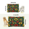 thumbnail image 4 of Qxltty Geometric Circle Figure Ped Pad Wear-resistant and Hard to Bite Through Sleeping Pad for Small Medium Large Dogs Winter Pet Bed 36×24in, 4 of 6