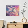 thumbnail image 6 of Fuzoiu Colorful Cloud White Horse Print Canvas Wall Art for Bathrooms,Wall Decor for Bedroom,Framed Artwork for Wall,Modern Wall Decorations Prints Picture for Kitchen Home, 6 of 6