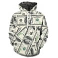 thumbnail image 2 of Nuevas sudaderas con capucha 3D con estampado de dólares divertidos para hombres y mujeres, sudaderas con capucha gráficas 3D personalizadas de estilo hip-hop callejero, ropa informal y cómoda para ho, 2 of 5