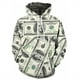 thumbnail image 2 of Nuevas sudaderas con capucha 3D con estampado de dólares divertidos para hombres y mujeres, sudaderas con capucha gráficas 3D personalizadas de estilo hip-hop callejero, ropa informal y cómoda para ho, 2 of 5