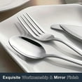 thumbnail image 4 of Smooth Handled Forks And Spoons Set Oval Spoons + Forks, 4 of 9