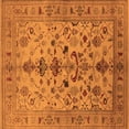 thumbnail image 1 of Ahgly Company Indoor Square Oriental Orange Industrial Area Rugs, 8' Square, 1 of 4