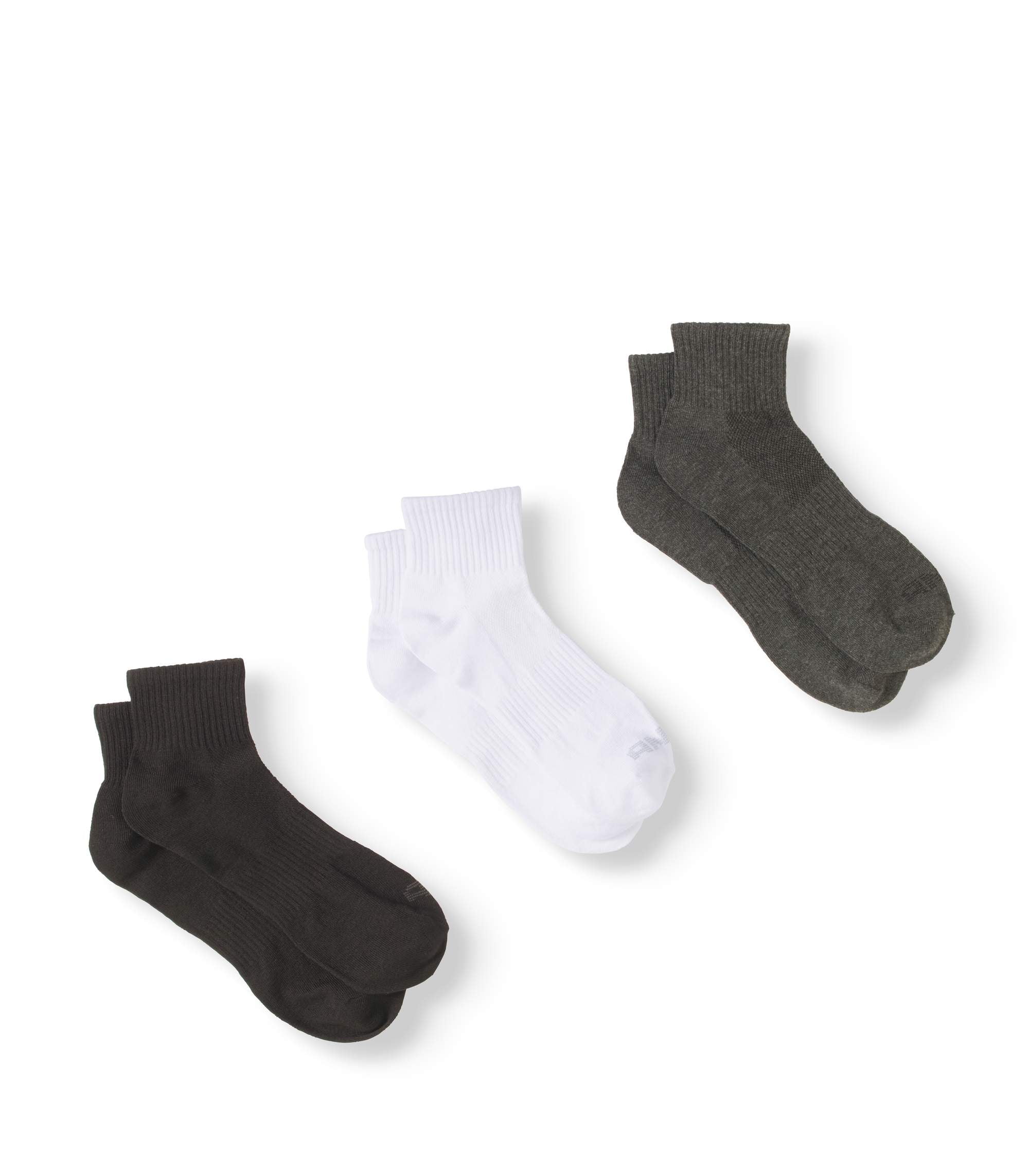 Men's Lightweight Quarter Cut Performance Socks, 12Pack