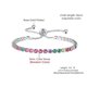 thumbnail image 4 of Pulseras para mujer, regalos para mujer, pulsera iónica de 3 mm con circonitas redondas y diamantes, pulsera de cristal, pulsera iónica., 4 of 5