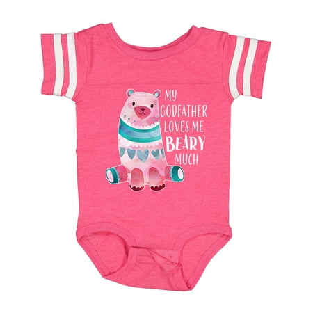 

Inktastic My Godfather Loves Me Beary Much with Cute Bear Gift Baby Boy or Baby Girl Bodysuit