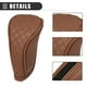 thumbnail image 4 of Funda universal para palanca de cambios manual de coche con cremallera, funda para palanca de cambios, funda para palanca de cambios, moderna, piel sintética, color marrón, 4 of 7