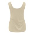 thumbnail image 2 of Aayomet Summer Tops For Women Women's Summer Sleeveless Chiffon Tank Tops Blouse Loose Casual V Neck Blouses Shirt,Beige XL, 2 of 4