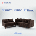 thumbnail image 2 of LASE Muebles Sala Esquinera Italia Sofá + Loveseat Configurable en L 6 cojines Marfil, 2 of 7