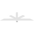 thumbnail image 4 of 72"W x 18"H x 2"D x 4"F, 6/12 Pitch, Kennewick Architectural Grade PVC Gable Bracket, 4 of 8